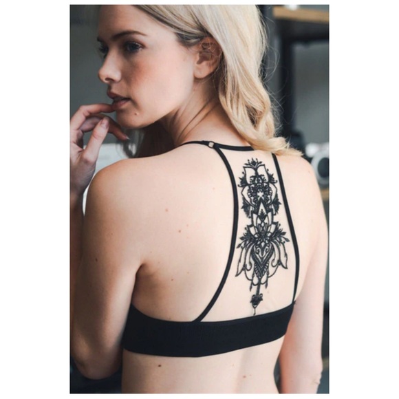 LAST 1 XS/S New Design Back Mesh Racerback Bralette - Picture 2 of 15